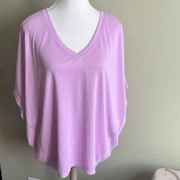 Chico’s lavender Sandwashed Wedge Tee - Picture 15 of 16
